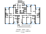 Поверхове планування квартир в будинку по проєкту АППС-люкс