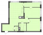 2-комнатная планировка квартиры в доме по адресу Северо-Сырецкая улица дом 1