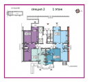 Поэтажная планировка квартир в доме по адресу Берковецкая улица 6 (2)