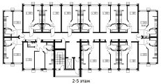 Поэтажная планировка квартир в доме по адресу Богуславская улица 1-6 (6)