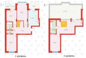 4-комнатная планировка квартиры в доме по адресу Бориспольская улица 18-26 (4)