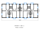 Поверхове планування квартир в будинку по проєкту 1-260-2