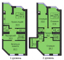4-комнатная планировка квартиры в доме по адресу Боголюбова улица 44