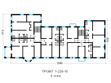Поэтажная планировка квартир в доме по проекту 1-228-10