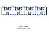 Поэтажная планировка квартир в доме по проекту 5-60-КБ2