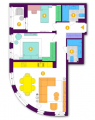 2-комнатная планировка квартиры в доме по адресу Кольцевая дорога 1 (7)