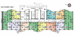 Поэтажная планировка квартир в доме по адресу Гмыри / Коллекторная №16