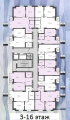 Поэтажная планировка квартир в доме по адресу Сормовская улица 3 (2)