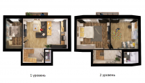 3-комнатная планировка квартиры в доме по адресу Подлесная улица 23