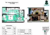 1-комнатная планировка квартиры в доме по адресу Светлая улица 3д к3