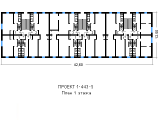 Поэтажная планировка квартир в доме по проекту 1-443-5