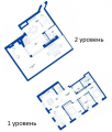 4-комнатная планировка квартиры в доме по адресу Набережно-Рыбальская улица 3