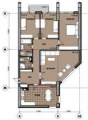 4-комнатная планировка квартиры в доме по адресу Победы проспект 55а