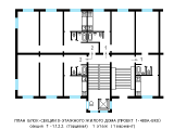 Поэтажная планировка квартир в доме по проекту 1-480А-ВК9