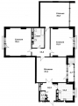 4-комнатная планировка квартиры в доме по адресу Коновальца Евгения улица (Щорса улица) 44а