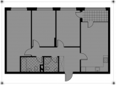 3-кімнатне планування квартири в будинку за адресою Сверстюка Євгена вулиця (Раскової Марини вулиця) 4(Феникс)