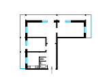 3-кімнатне планування квартири в будинку по проєкту 1-КГ-480