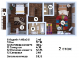 Поэтажная планировка квартир в доме по адресу Пушкинская улица 3г (6)