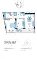 2-комнатная планировка квартиры в доме по адресу Киевская улица 15/45 (3)