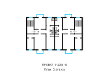 Поэтажная планировка квартир в доме по проекту 1-228-8