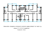 Поэтажная планировка квартир в доме по проекту 1-КГ-480-12у