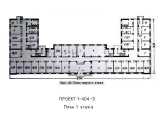 Поэтажная планировка квартир в доме по проекту 1-404-5 (общежитие)
