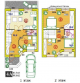 Поэтажная планировка квартир в доме по адресу Юбилейный переулок 23 (7)