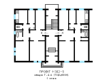 Поэтажная планировка квартир в доме по проекту 1-302-5