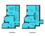 4-комнатная планировка квартиры в доме по адресу Боголюбова улица 42