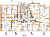 Поверхове планування квартир в будинку за адресою Тверський тупик 7б