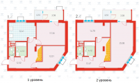 4-комнатная планировка квартиры в доме по адресу Бориспольская улица 18-26 (4)