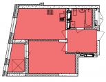 1-кімнатне планування квартири в будинку за адресою Богданівська вулиця 7г