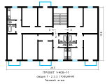 Поверхове планування квартир в будинку по проєкту 1-406-11