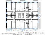Поэтажная планировка квартир в доме по проекту 1-464А-20