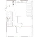 3-комнатная планировка квартиры в доме по адресу Правды проспект 13.6