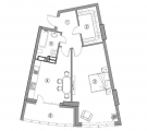1-комнатная планировка квартиры в доме по адресу Дружбы Народов бульвар 13а