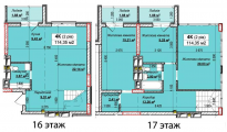 4-комнатная планировка квартиры в доме по адресу Прожекторный переулок дом 2