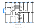 Поверхове планування квартир в будинку по проєкту II-29