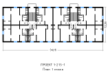 Поэтажная планировка квартир в доме по проекту 1-215-1