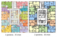 Поэтажная планировка квартир в доме по адресу Причальная улица 11 (4)