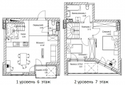 3-кімнатне планування квартири в будинку за адресою Бориспільське шосе дом 3