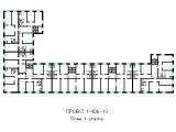 Поверхове планування квартир в будинку по проєкту 1-406-13