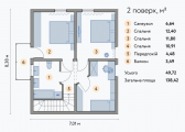 Поэтажная планировка квартир в доме по адресу Зеленый бульвар 165-166