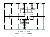 Поэтажная планировка квартир в доме по проекту 1-438-9
