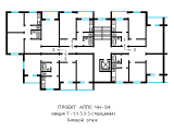Поэтажная планировка квартир в доме по проекту АППС ЧН-94