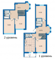 4-комнатная планировка квартиры в доме по адресу Вернадского академика бульвар 24 (2)