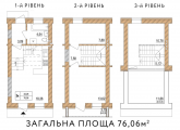 3-кімнатне планування квартири в будинку за адресою Пожарського (Троєщина) вулиця 16б