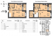 2-комнатная планировка квартиры в доме по адресу Шолуденко улица 24 (5)