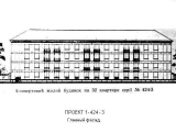 Поэтажная планировка квартир в доме по проекту 1-424-3