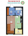 1-комнатная планировка квартиры в доме по адресу Лысогорский спуск 26а